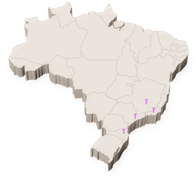 Mapa com presença nacional Apontaê